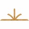 Ekena Millwork Richland Rough Sawn Timber Gable Bracket, Western Red Cedar, 84"W x 35"H x 2"D x 4"F, 10/12 Pitch GBW084X35X0204RIC00RWR - alternate 1